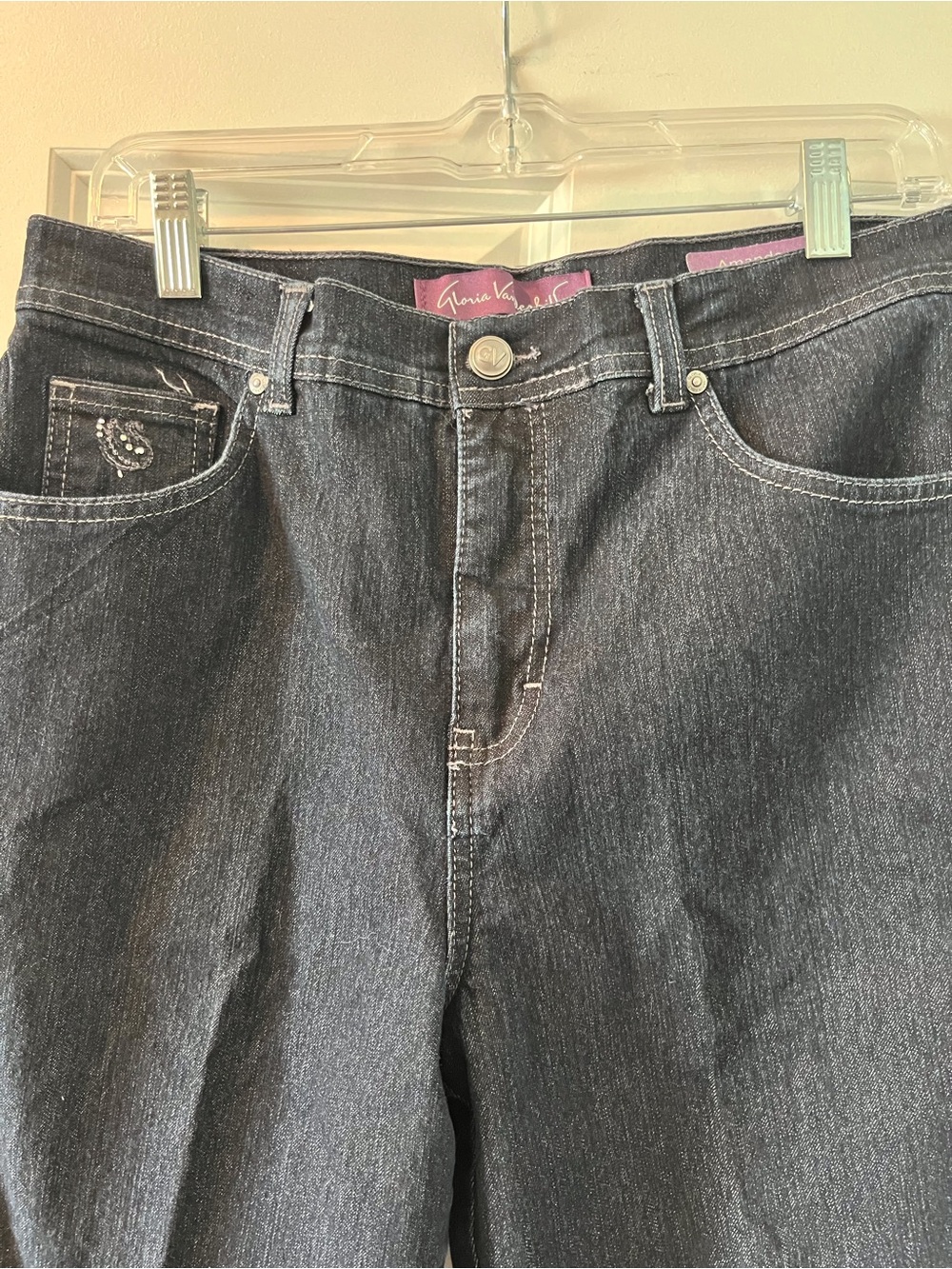 Gloria Vanderbilt Blackish-Blue High Rise Jeans